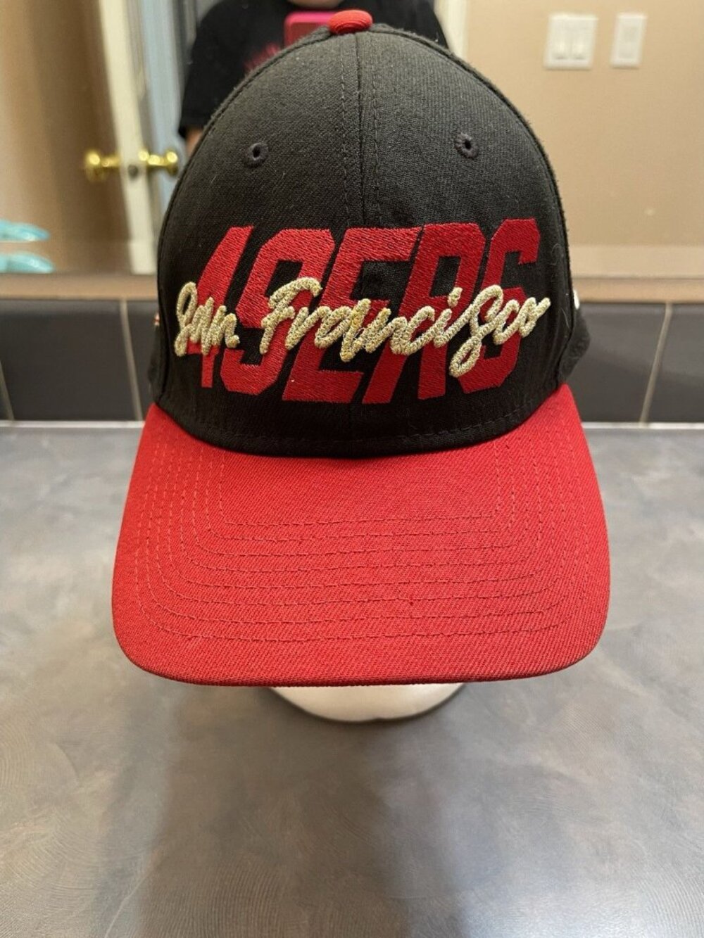 NFL San Francisco 49ers Cap Hat Big Logo New Era 39thirty med/Lg Super Fan